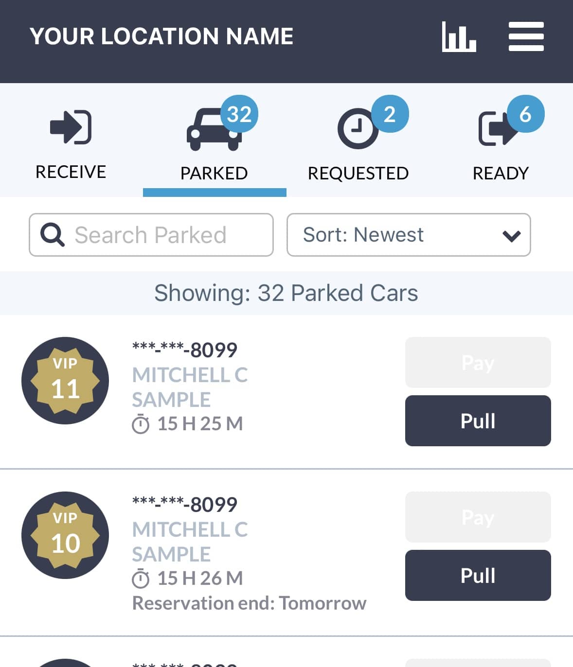 Valet Parking Software Oobeo