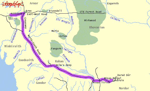 LotR Quest Map with Directions | Archer's Aim
