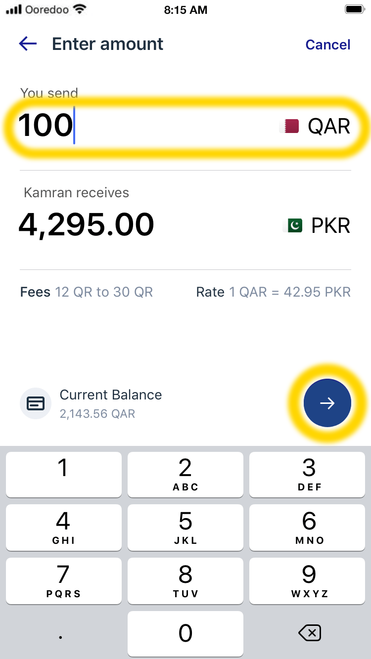 International Transfers Al Dar Exchange Ooredoo Qatar