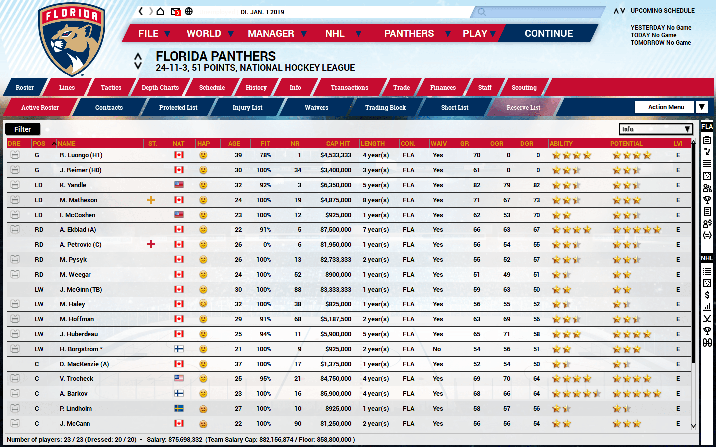 Franchise Hockey Manager Out of the Park Developments