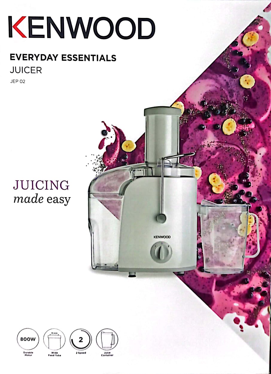 Kenwood Juicer Extractor JEP02 800W White Opal Electronics
