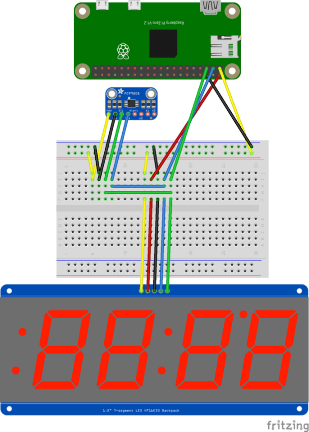 DIY a Raspberry Pi Clock and Temperature Monitor - Open Electronics ...