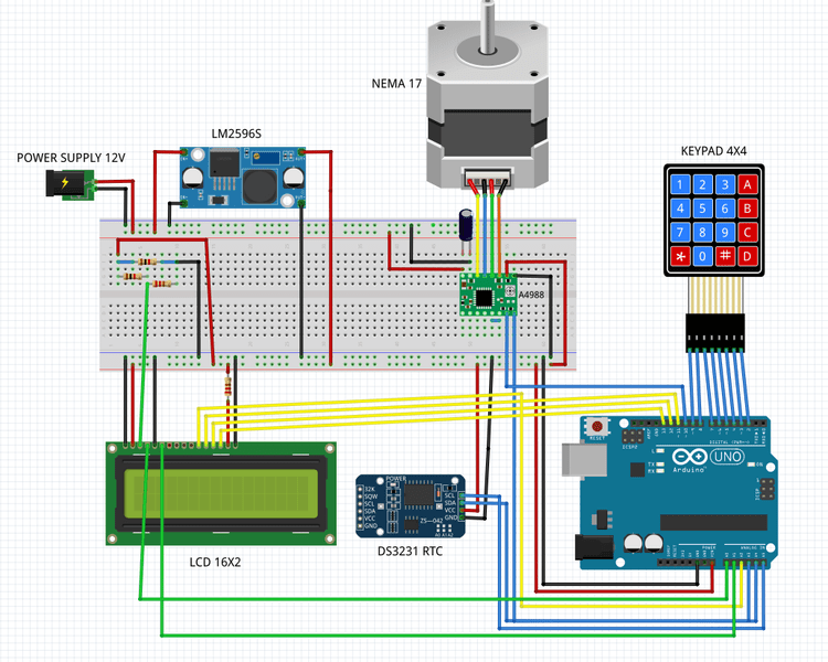 Automatic Arduino pet feeder Open Electronics Open Electronics