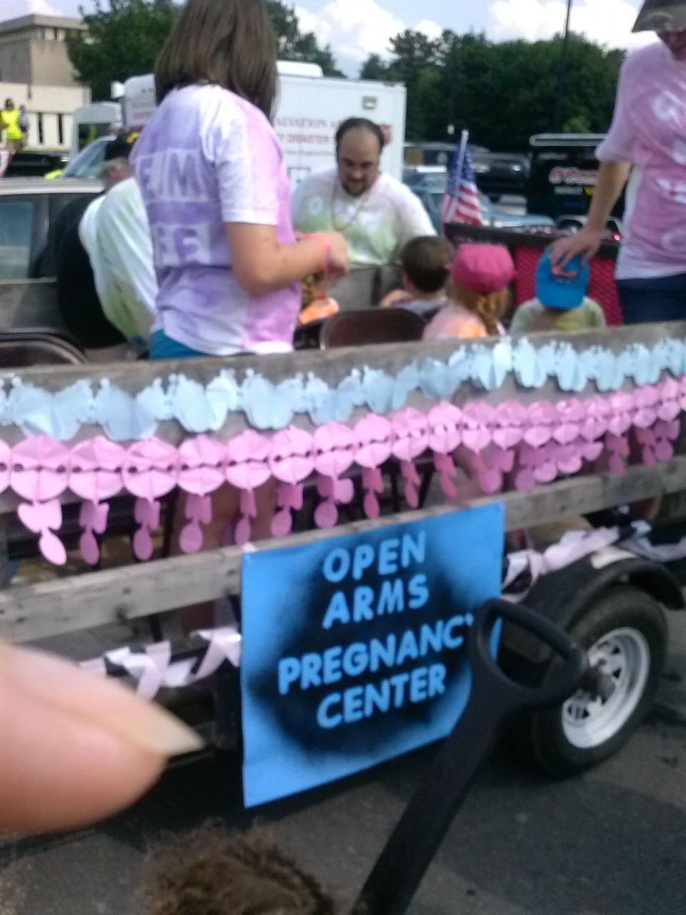 Open Arms Pregnancy Center getting ready to go