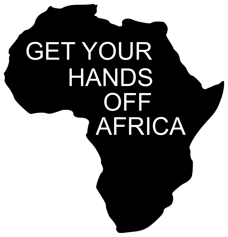 GET YOUR HANDS OFF AFRICA Openclipart