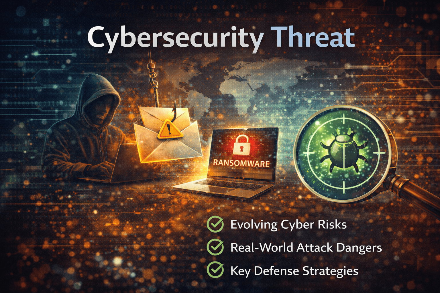 Cybersecurity Threats Explained Risks, Types & Defense