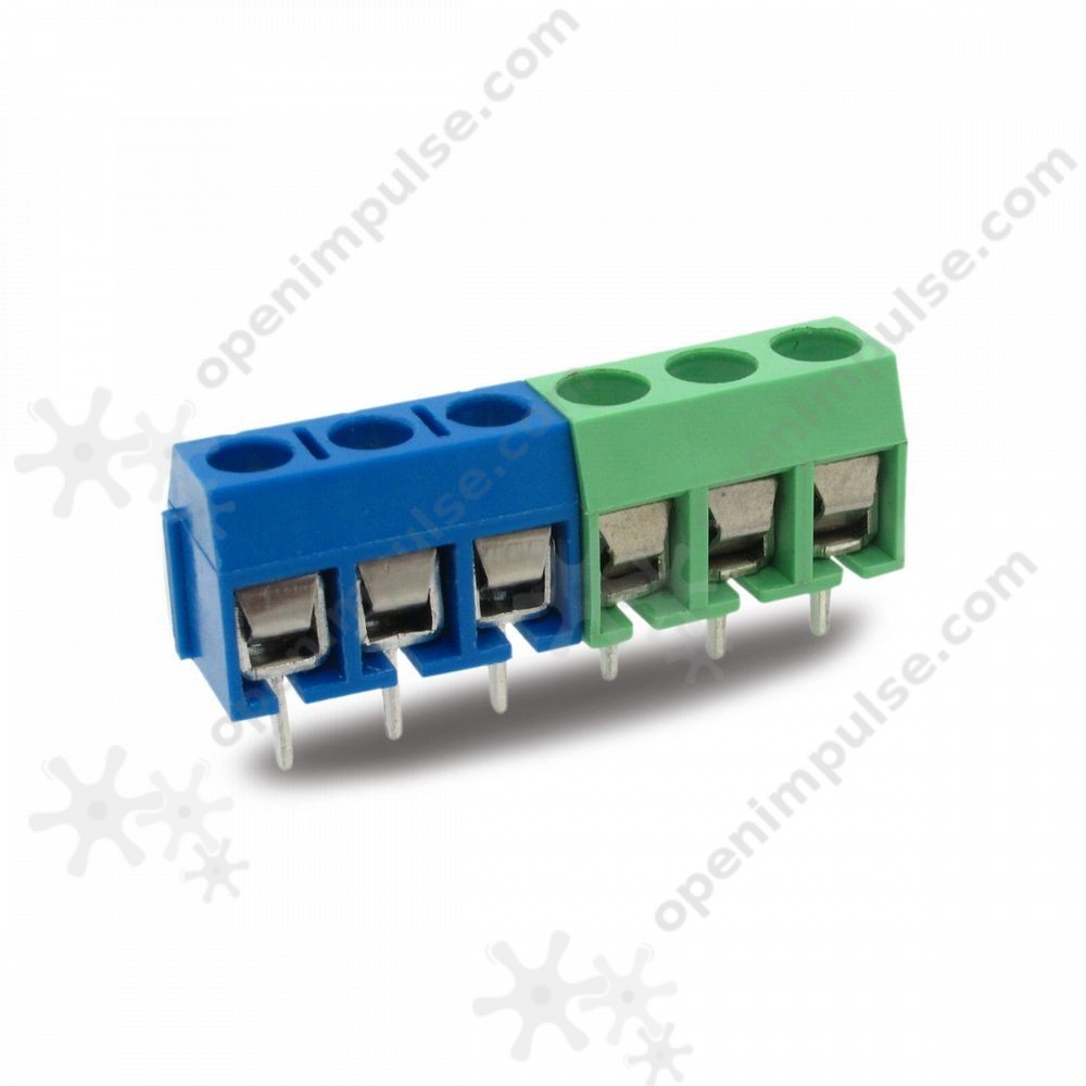 10pcs 3 Pin Terminal Block Connector (5.08 mm) Open ImpulseOpen Impulse
