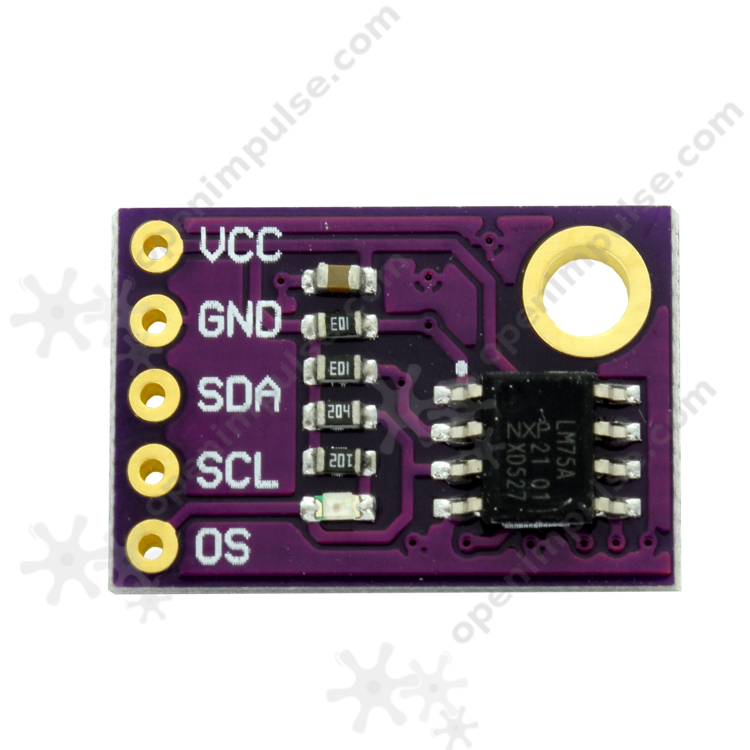 LM75A I2C Temperature Sensor Module Open ImpulseOpen Impulse