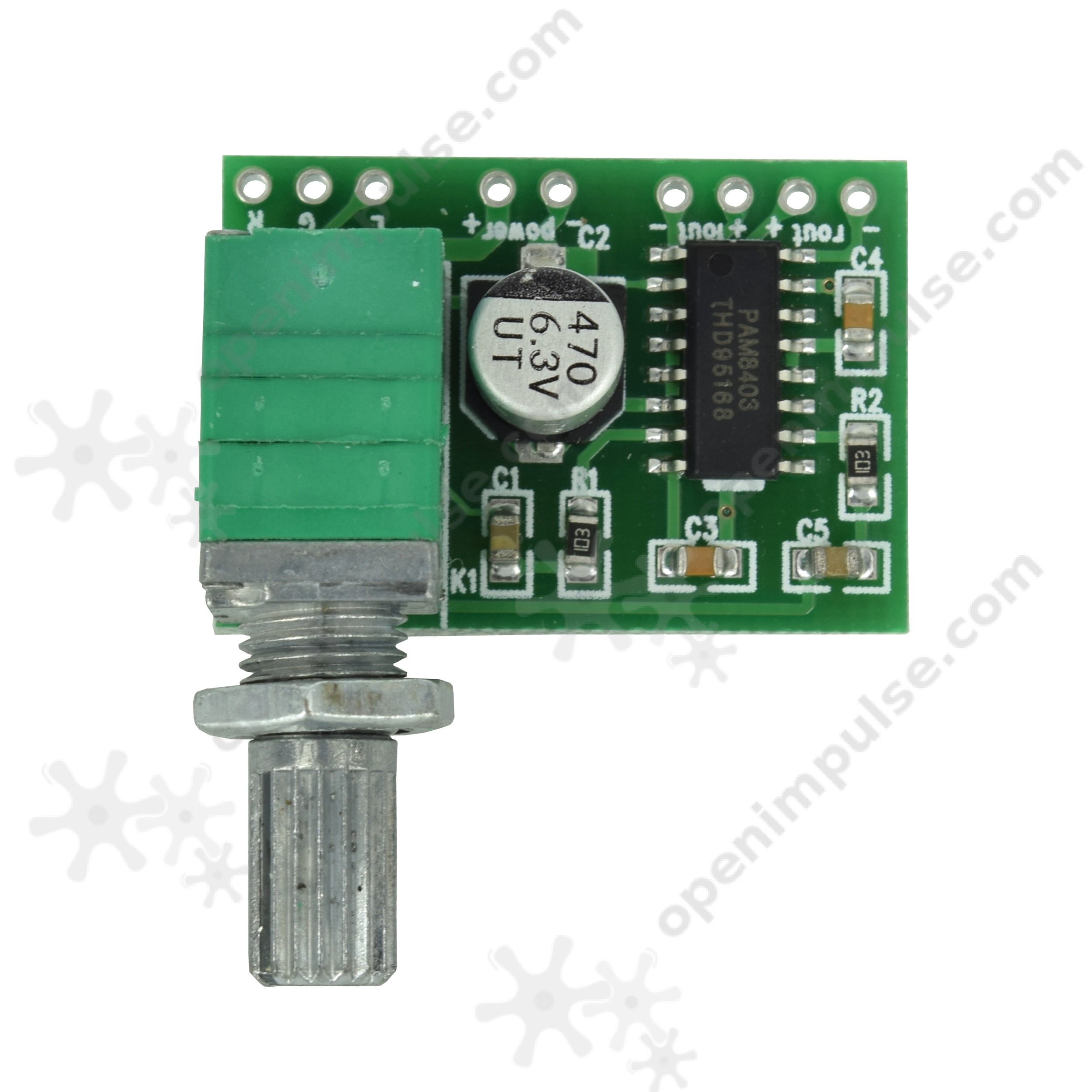 PAM8403 Audio Amplifier Module with Potentiometer Open ImpulseOpen