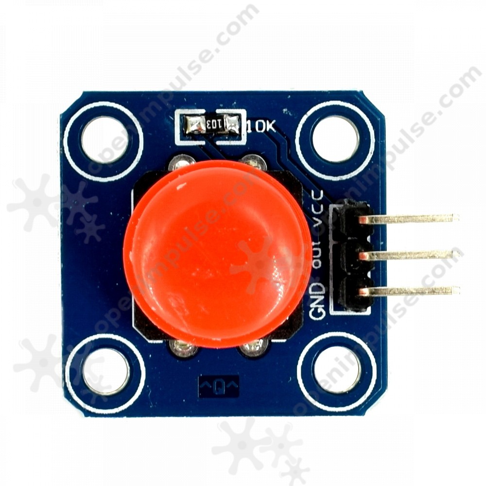 Red Push Button Module Open ImpulseOpen Impulse