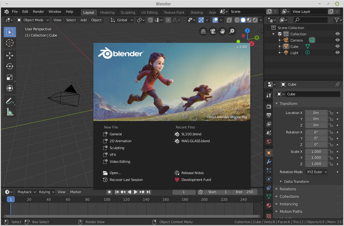 What's new in Blender 2.8 OpenSourceCook.in
