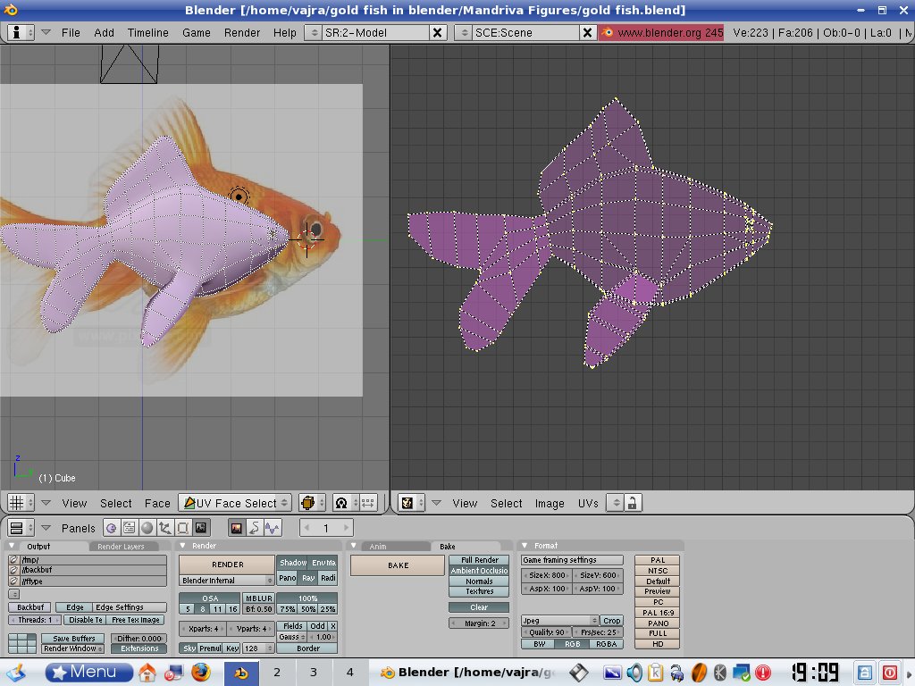 Learn to Animate with Blender, Part 2 Decaling & Rigging the Goldfish