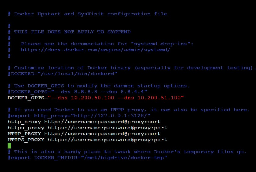 Setting up a Proxy for Docker Containers in Linux Machines