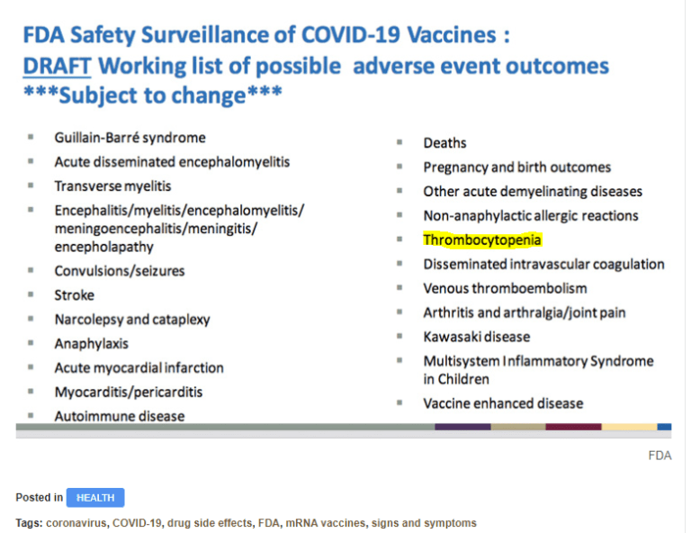 Don’tYouDare Rare Blood Disease Killing People PostVaxx, “No