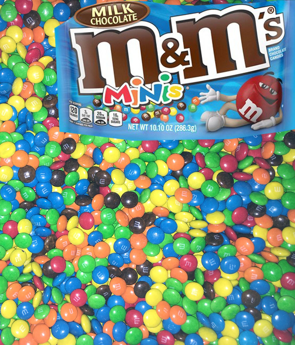 M&M's Minis Choc Buttons 1kg, and 10kg