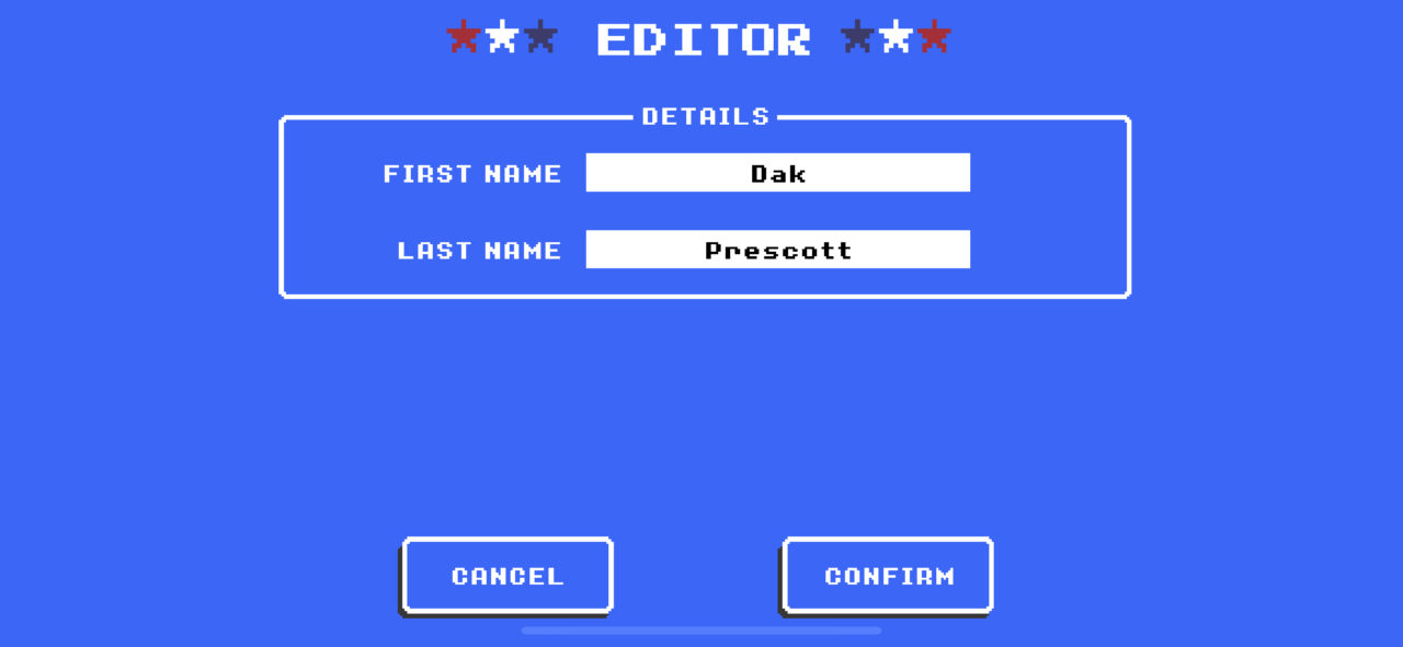 Retro Bowl Update Adds Player Name Editor, Full Screen Scaling, Faster