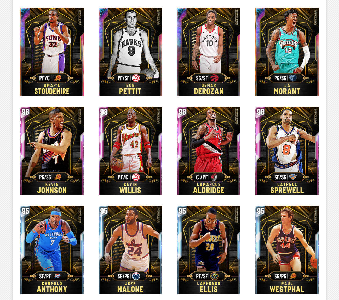 NBA 2K20 MyTeam Uninspired Packs, Super Packs and Token Rewards