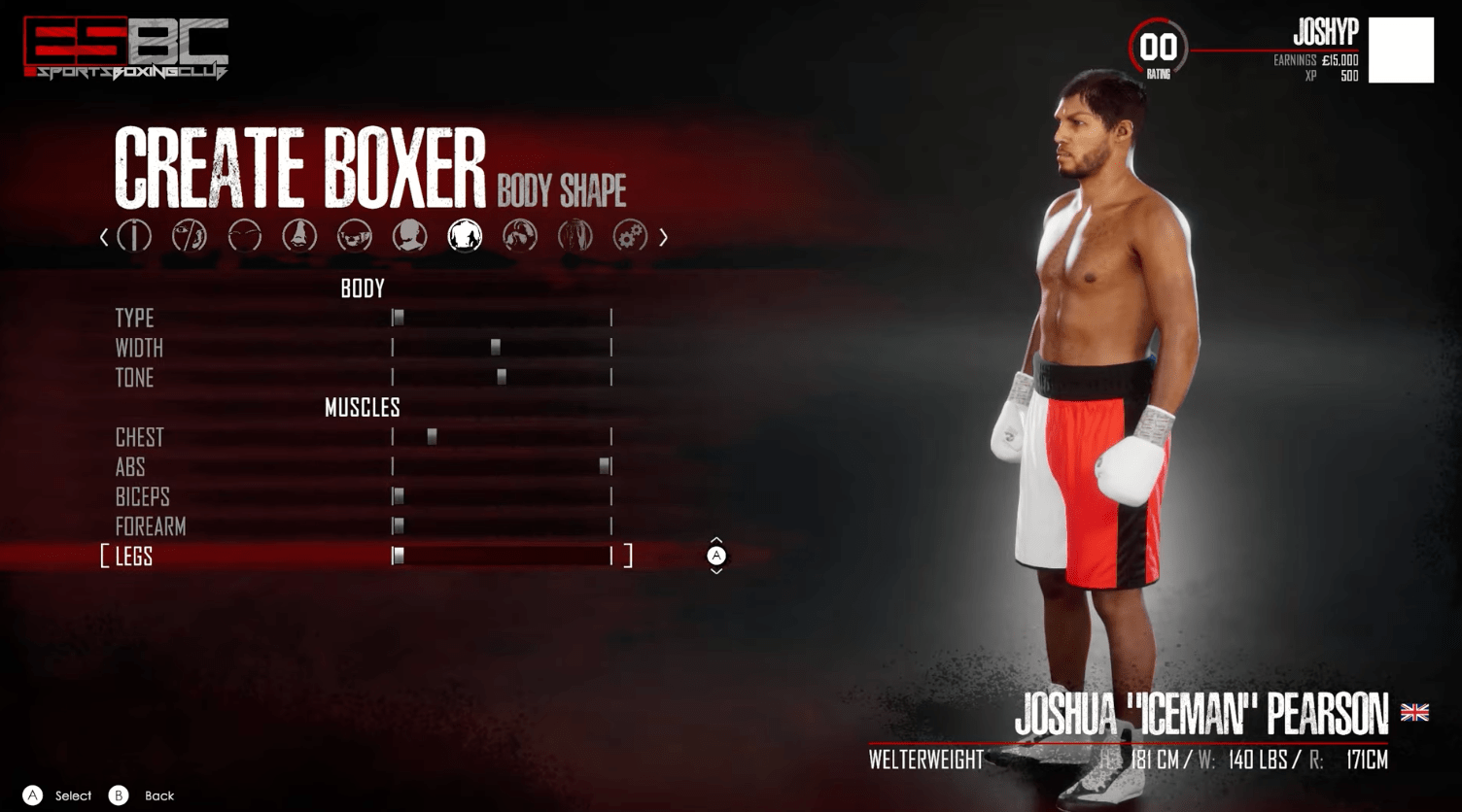eSports Boxing Club Video InDepth Character Creator Preview