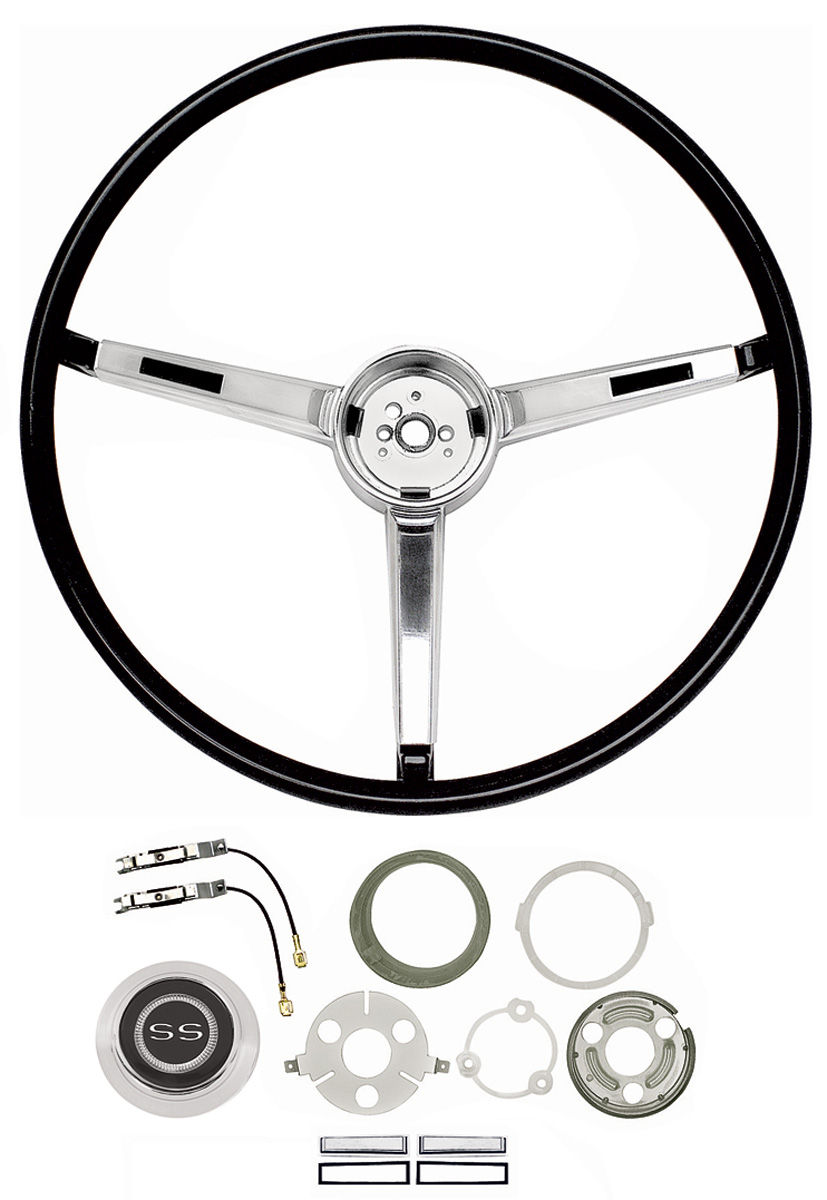 Chevelle Steering Wheel Set, 1967 Reproduction Super Sport Fits 1967
