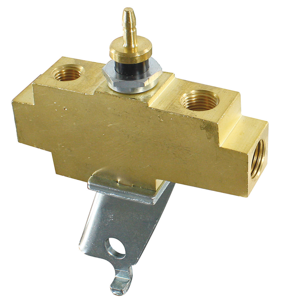 1967 GTO Brake Fluid Distribution Block (Brass w/PhosphatePlating