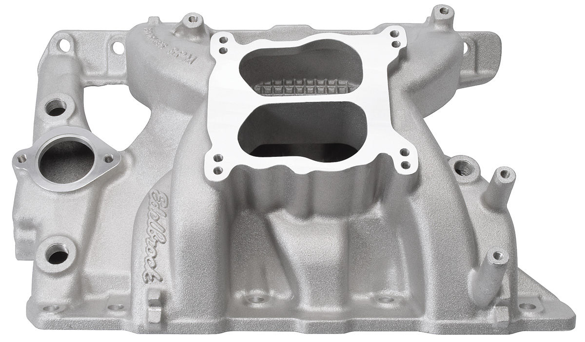 196573 GTO Intake Manifold, Performer RPM Satin, NonEGR, by Edelbrock
