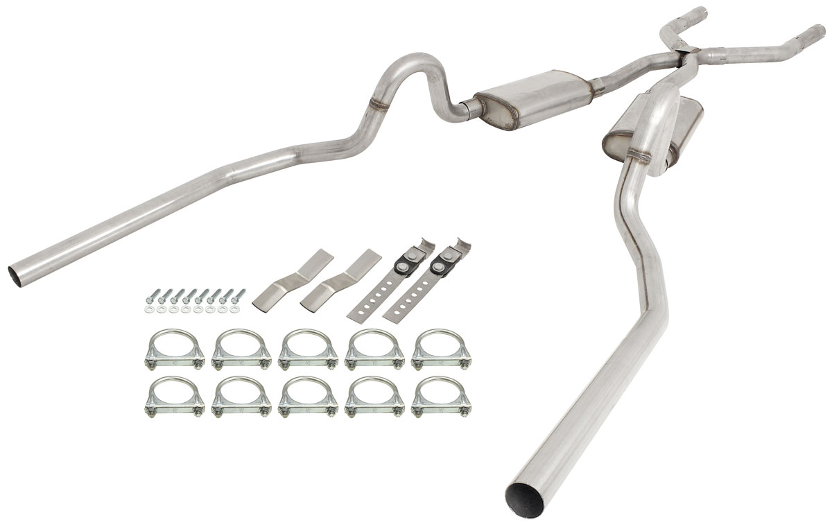 Exhaust Kits, Pypes Stainless Steel El Camino 21/2", side exit Fits