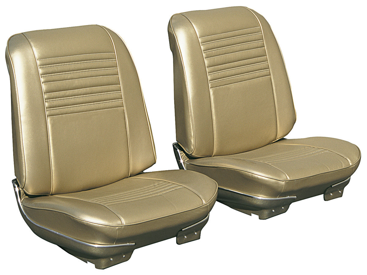GTO Seat Upholstery, 1967 Beaumont Buckets, Front, by Distinctive