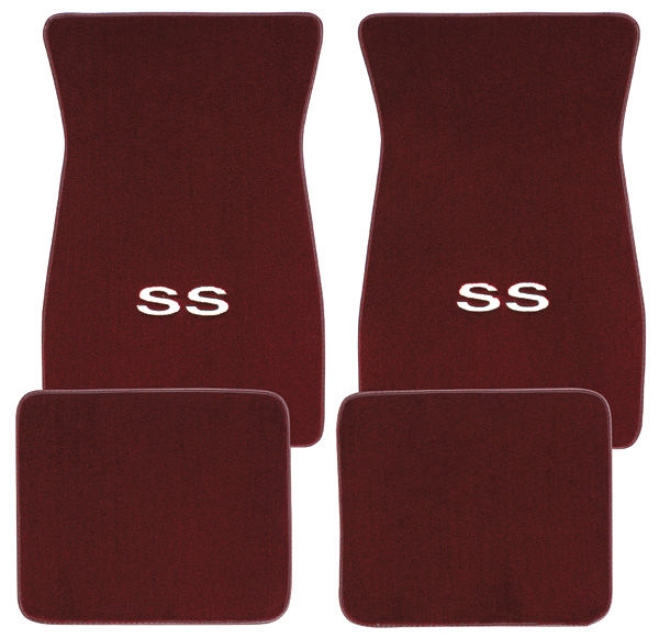 197888 El Camino Floor Mats, Carpet Matched Oem Style Carpet SS Logo