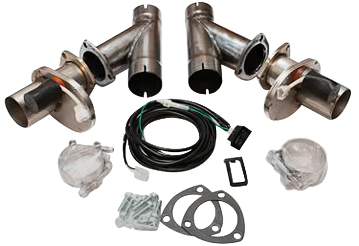 DOUG'S HEADERS 196477 Chevelle Exhaust Cutouts, Electric 21/2"