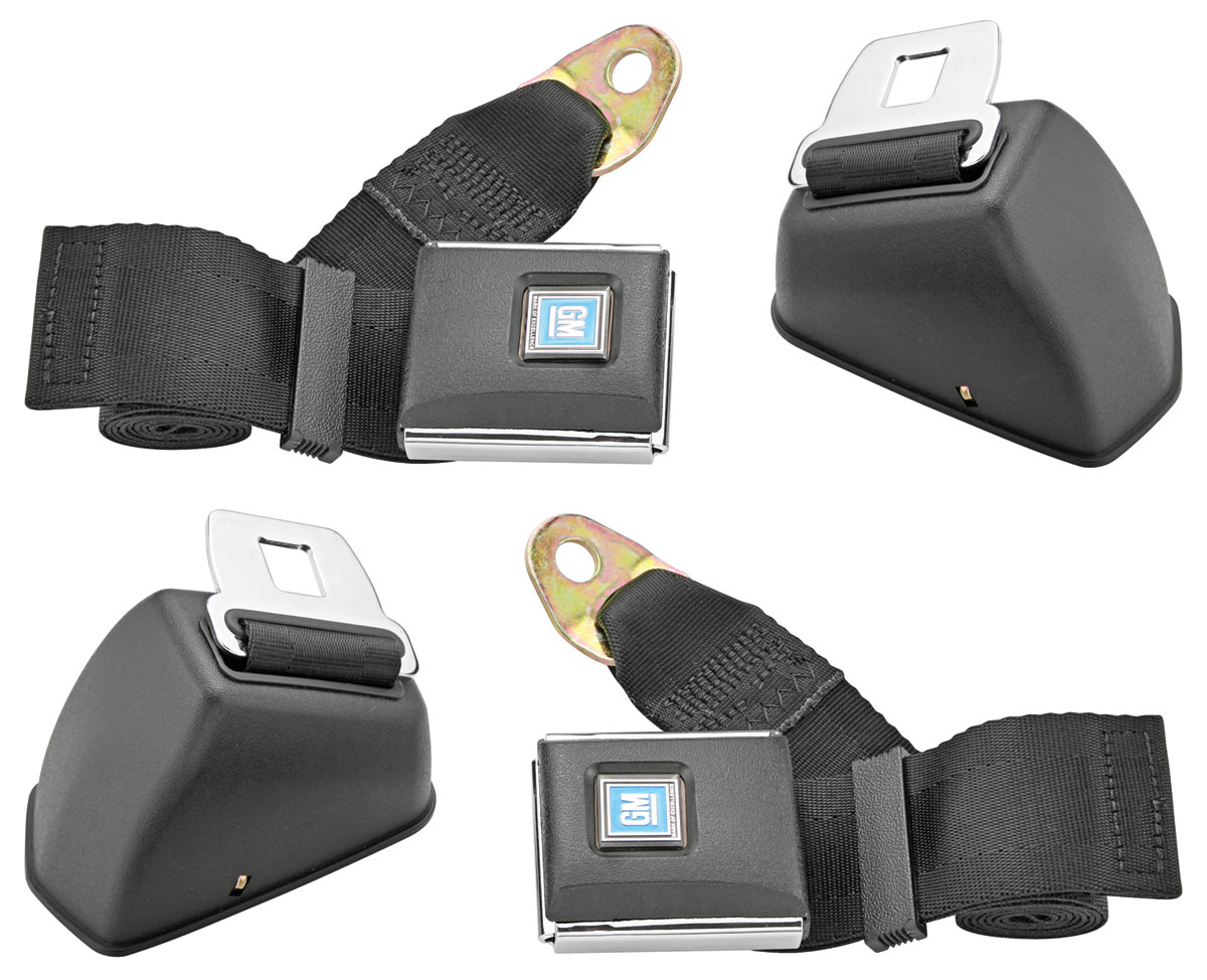 Seat Belt Oe Style 2point front retractable lap Fits 196872 Chevelle