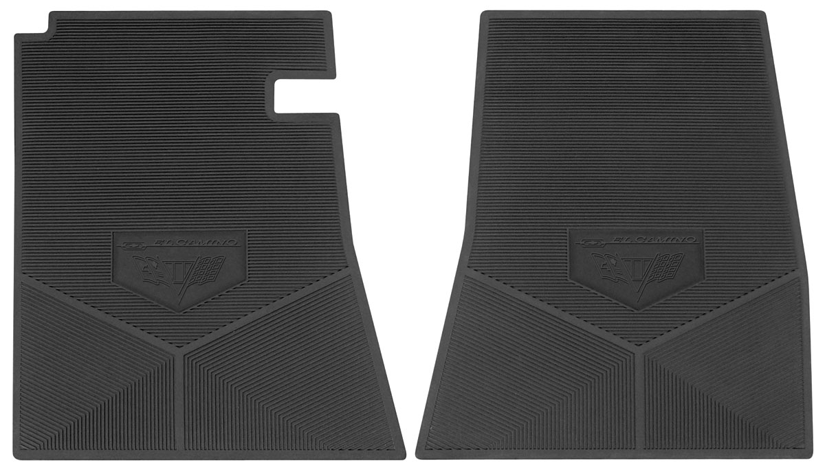Legendary Auto Interiors Floor Mats, Rubber Logo El Camino block letter