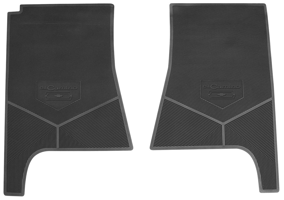 Legendary Auto Interiors Floor Mats, Rubber Logo El Camino block letter