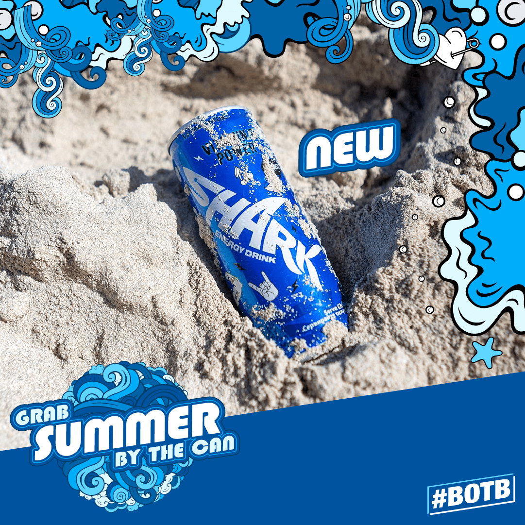 SHARK Energy Drink Summer Campaign 2023 Opium Works
