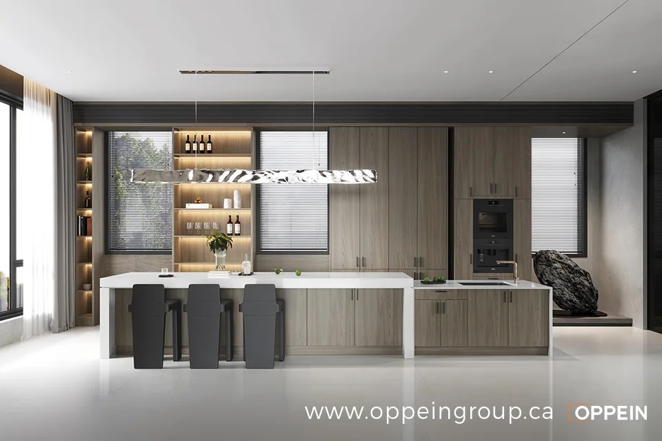RTA Oak Wood Kitchen for Sale OPPEIN