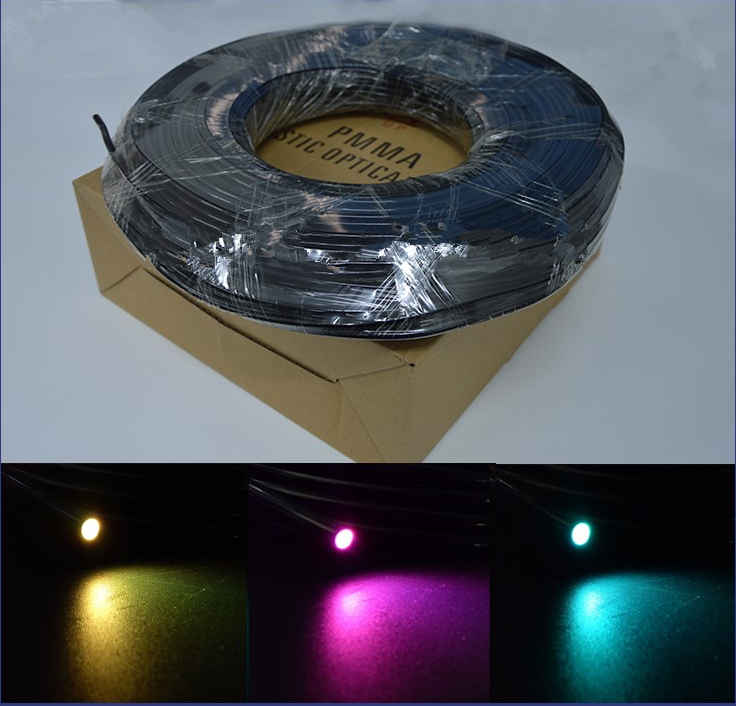 End Glow Fiber Optic Cable Optical Fiber Lighting Fiber Optic Light