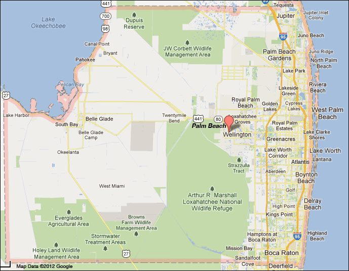 Palm Beach County Cities Map Lucia Ronica