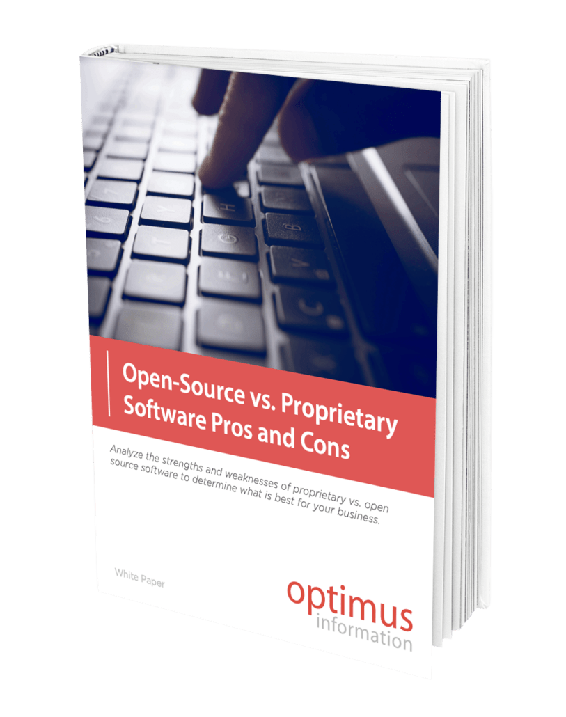 OpenSource vs. Proprietary Software Pros and Cons Optimus Information
