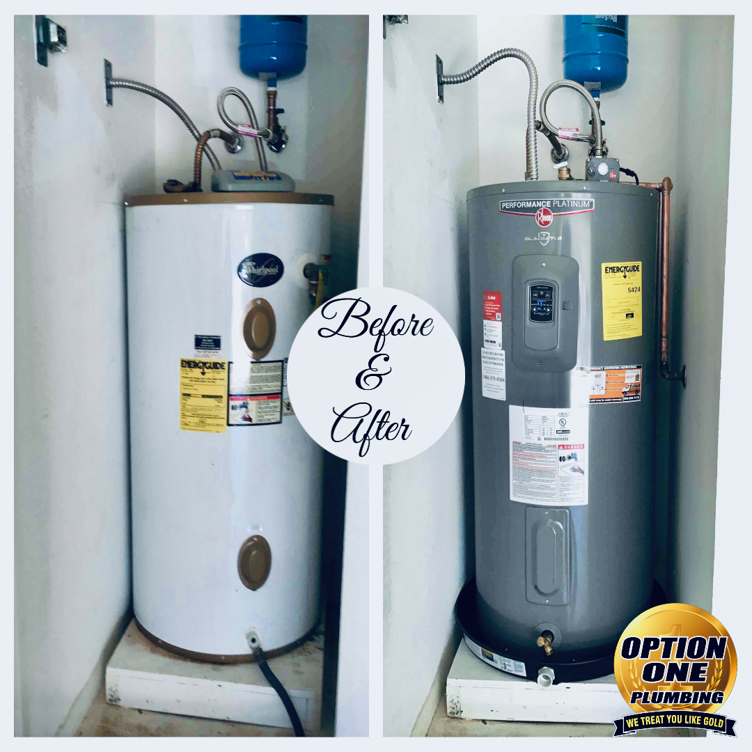 Water Heater Service Repair & Installation Option One Plumbing