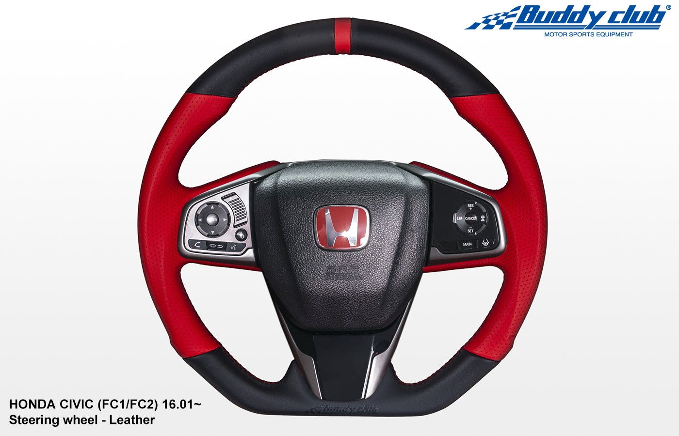 BUDDY CLUB STEERING WHEEL CIVIC 1618 INCLUDING TYPE R 1718 (LEATHER