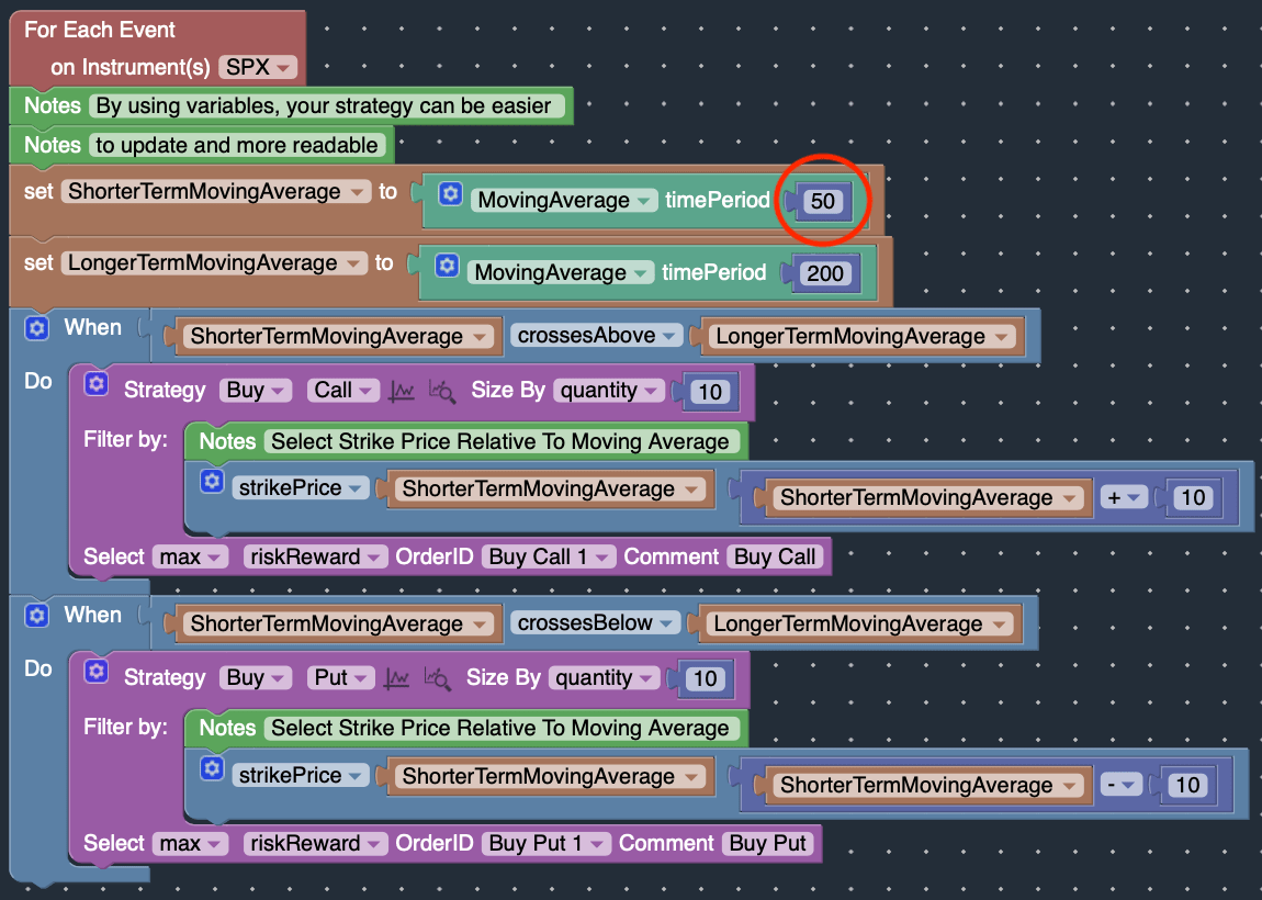Variable Block OptionStack