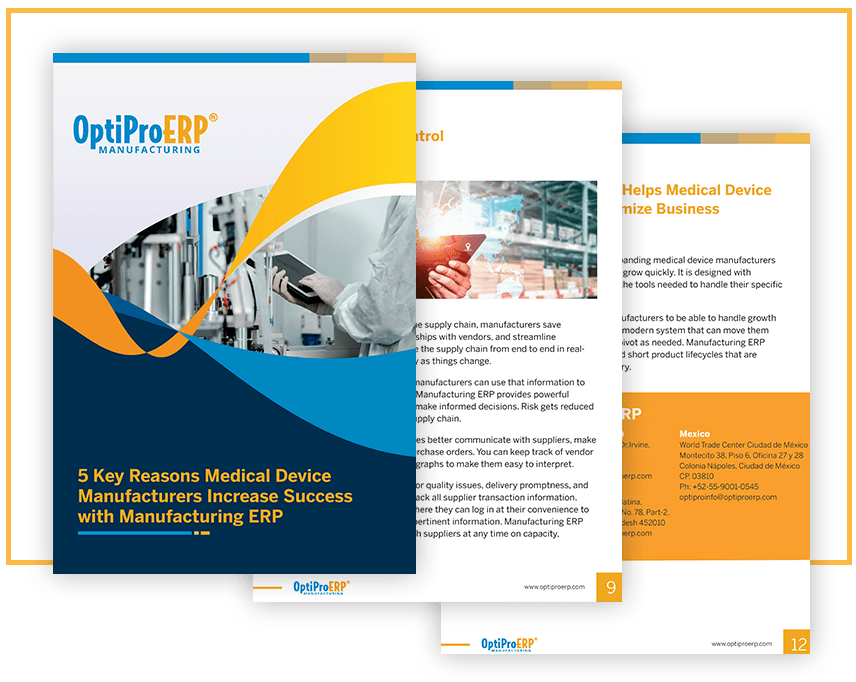 White Paper Manufacturing ERP How It Helps Medical Device Manufacturers
