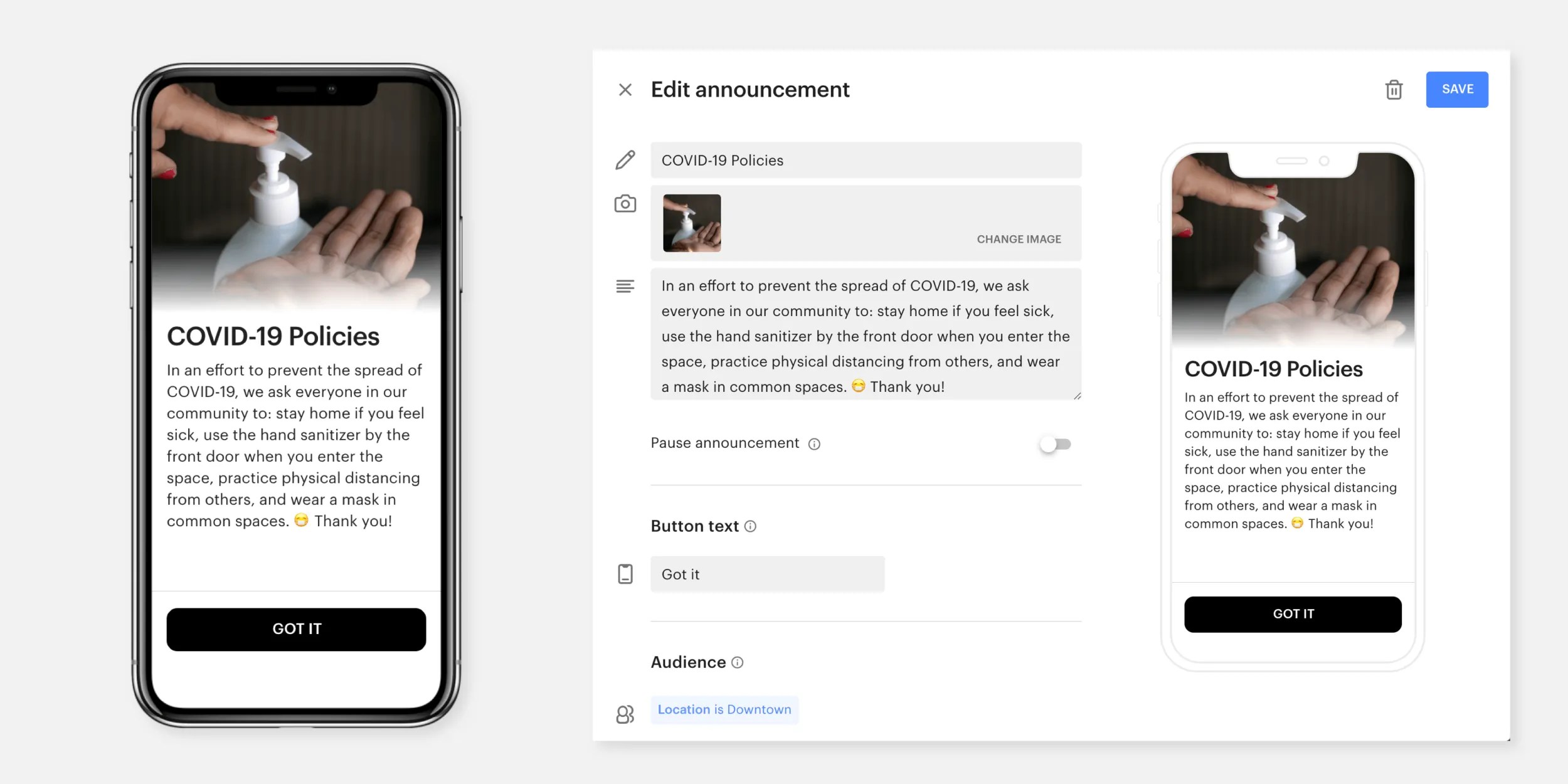 Introducing Announcements Optix