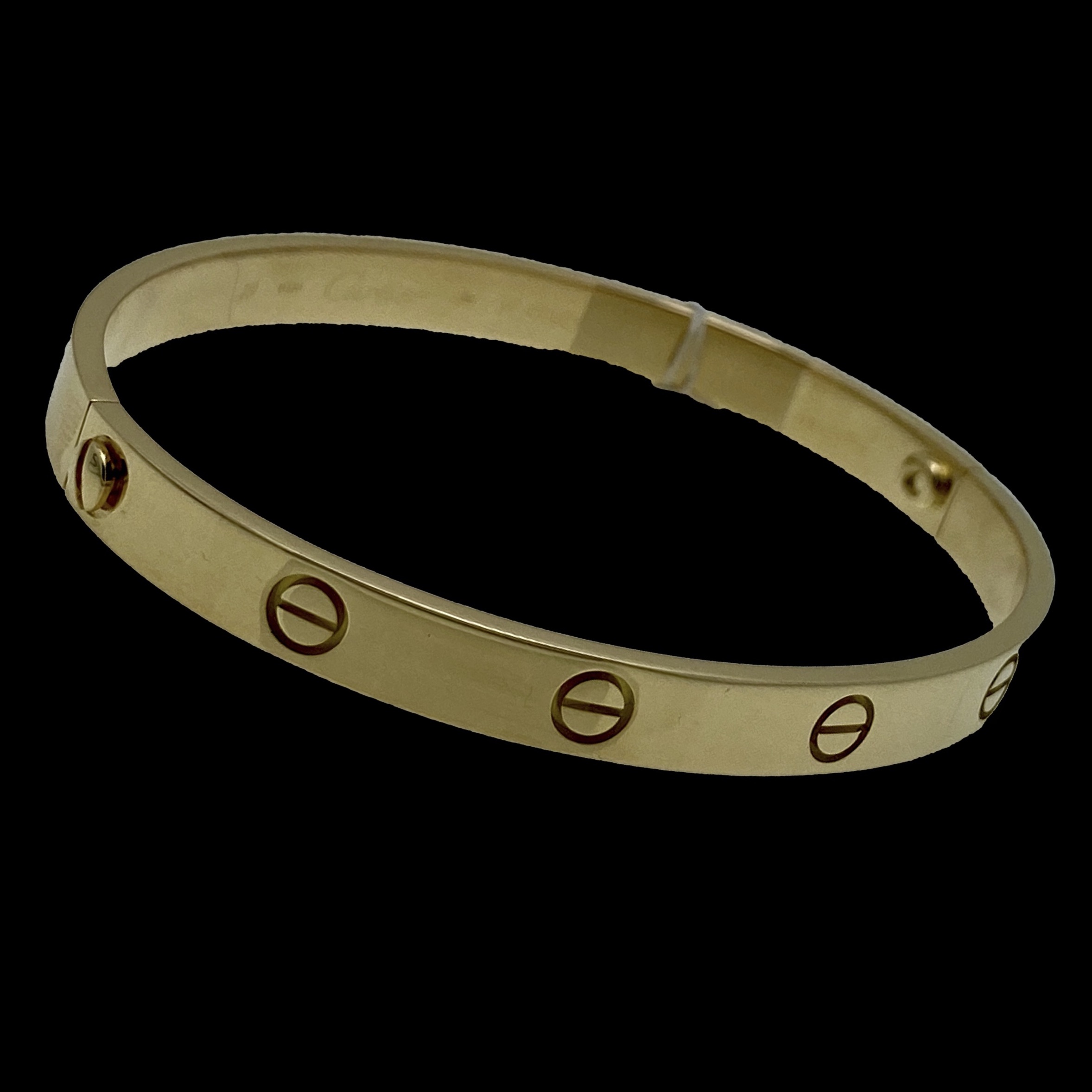 BRACELETS CARTIER LOVE EN OR JAUNE 18K TAILLE 19 OR24