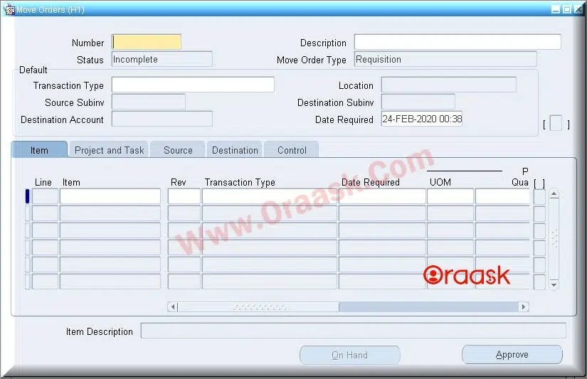 Create move order using API in oracle apps R12 Oraask