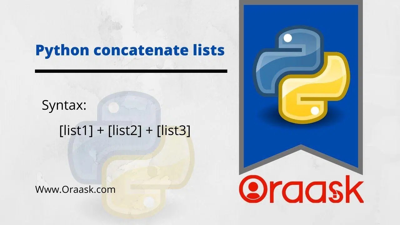 Python concatenate lists An Easy Guide with example Oraask
