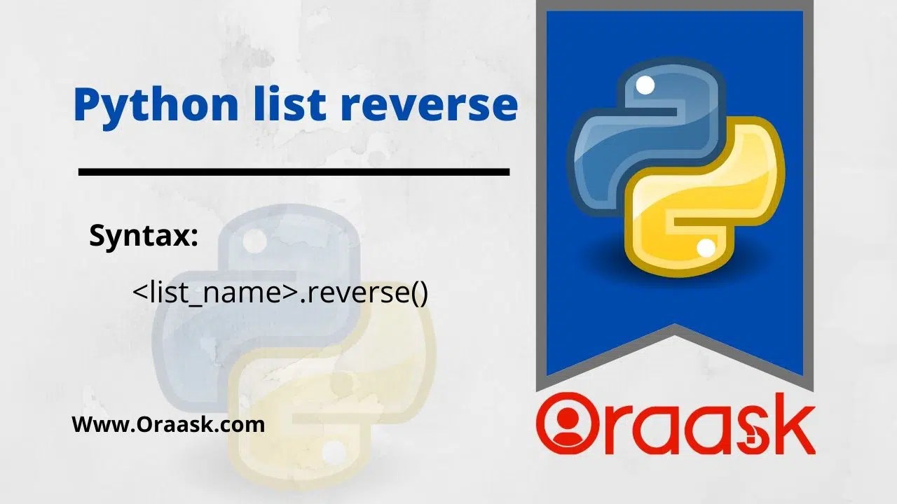 Python Reverse List Learn By Practical Examples Oraask