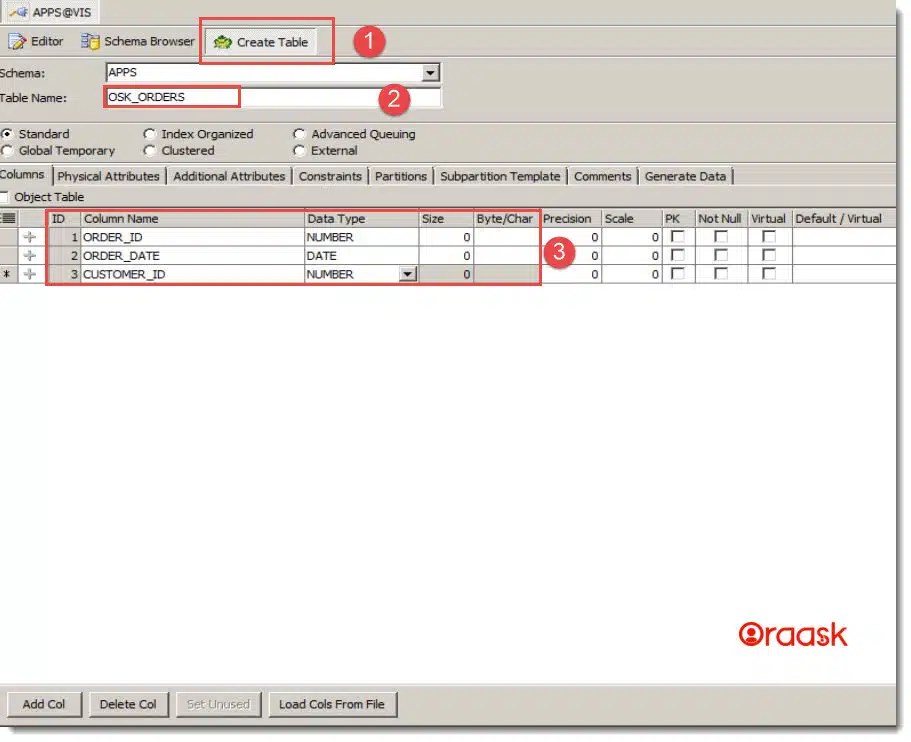 How to Create Table with Foreign Key in Oracle Oraask