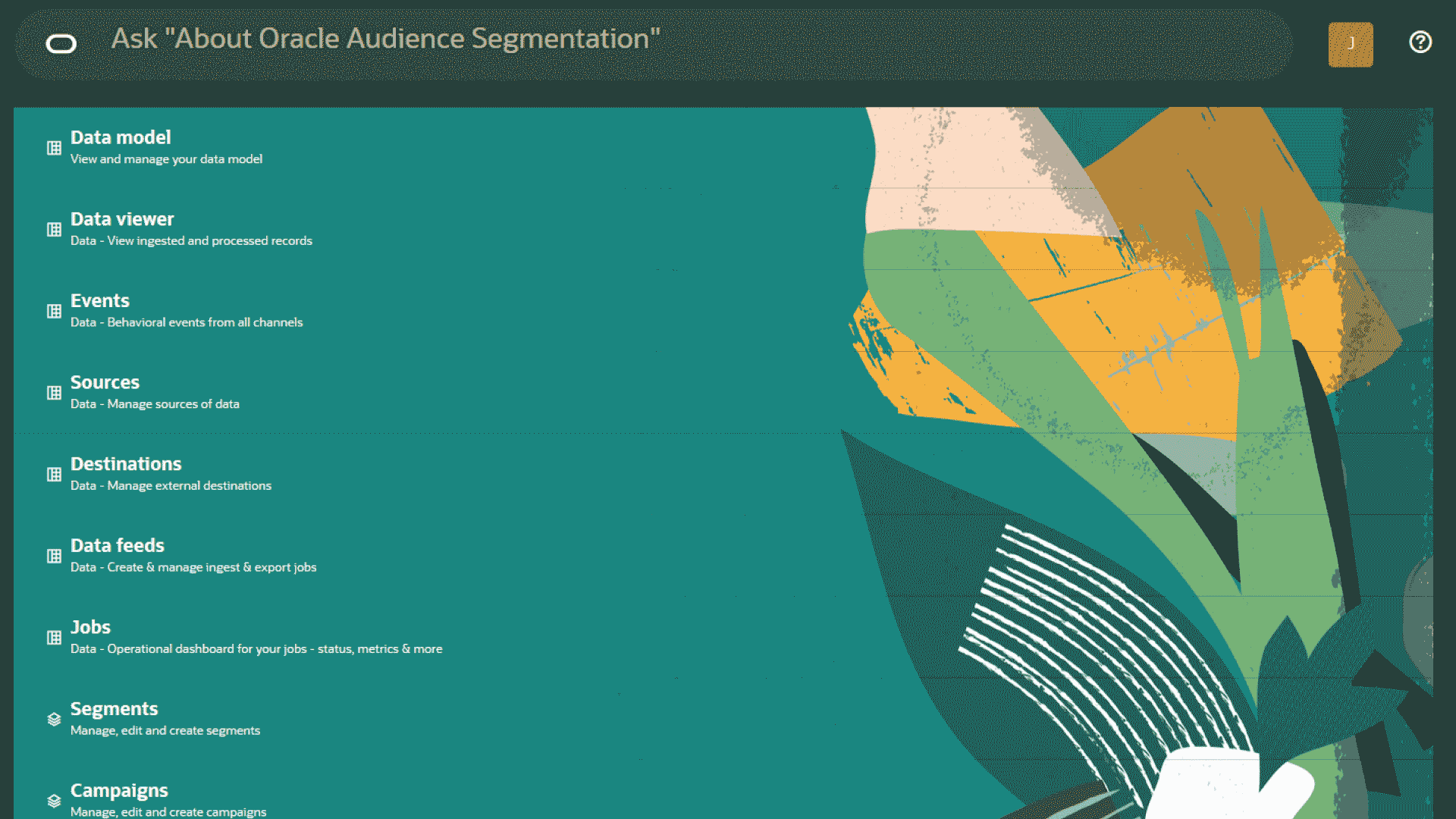 Audience Segmentation product tour Oracle