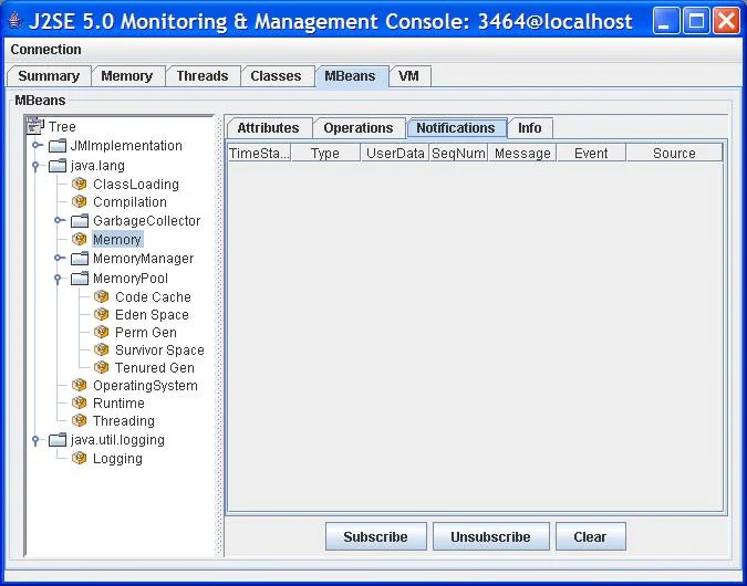 Using JConsole to Monitor Applications