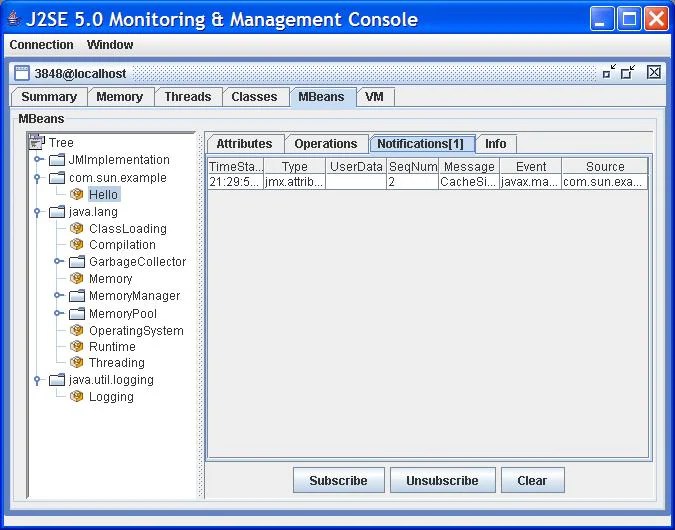 Using JConsole to Monitor Applications